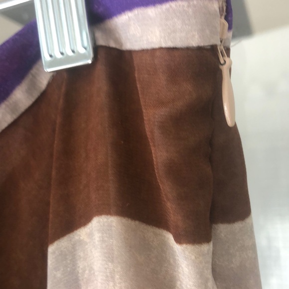 Lauren Ralph Lauren multi stripe maxi skirt lined 14 - Picture 2 of 9